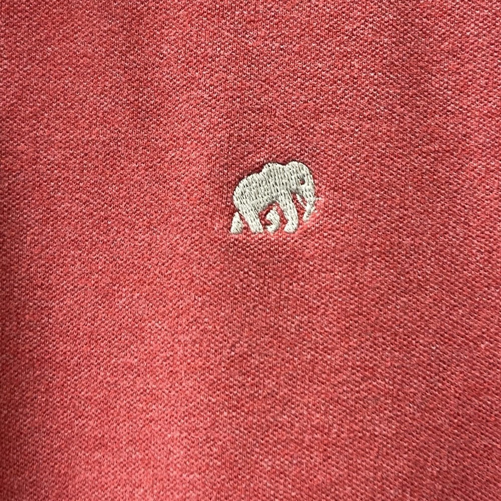 Banana Republic Men's Medium Red Stretch Pique Polo Preppy Golf Embroidered Logo - Picture 3 of 12